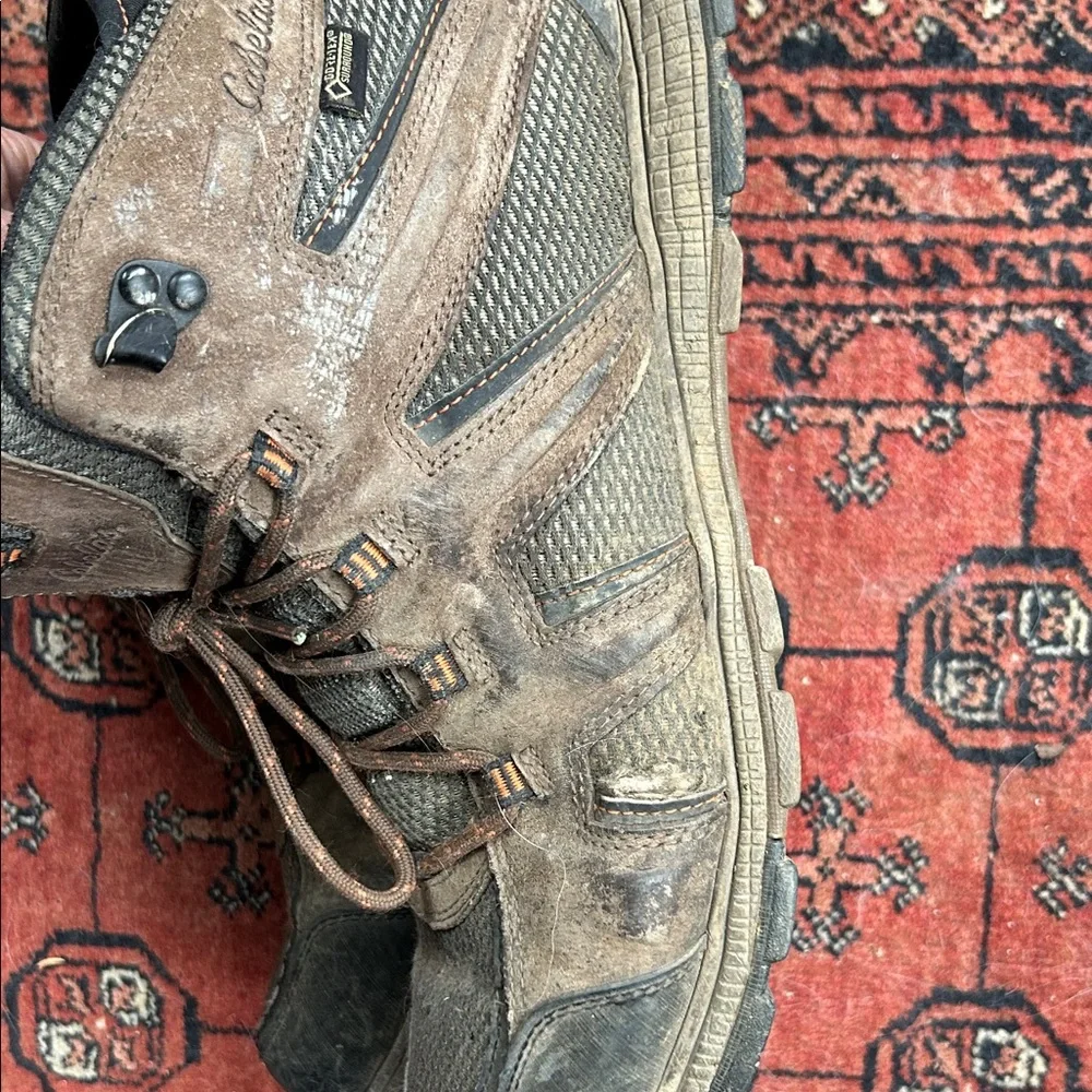Cabela's Gray & Brown Men's Boots size 11.5;Used Condition, but still have Life!